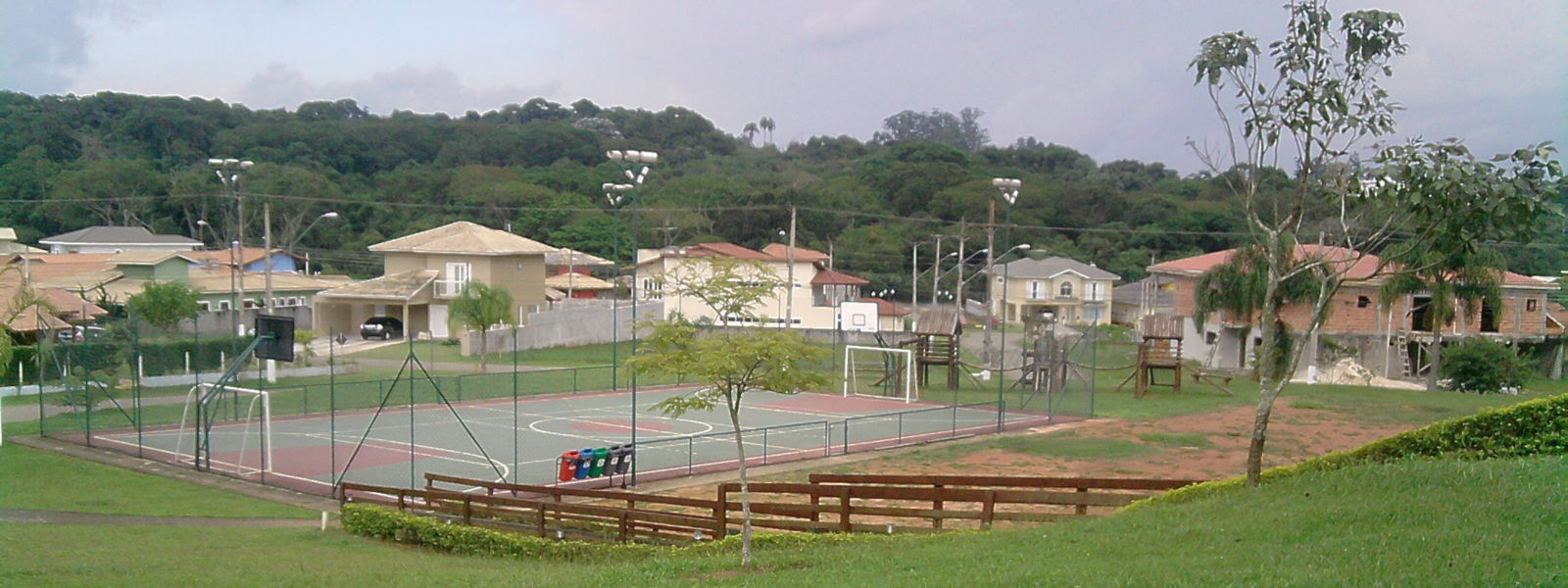 Vista do salão de festas